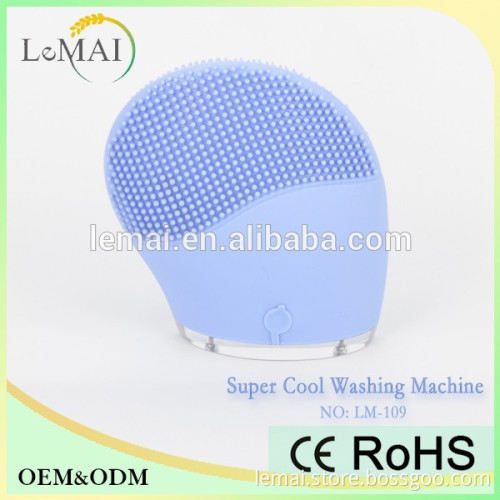 silicone facial cleansing brush for electric facial brush with Vibration